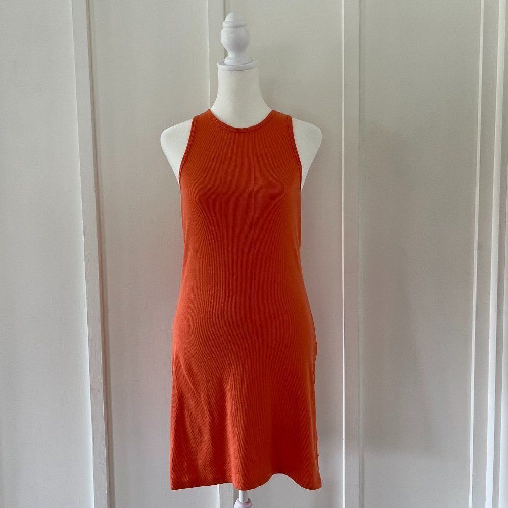 BP: Orange Ribbed Tank Dress Size S